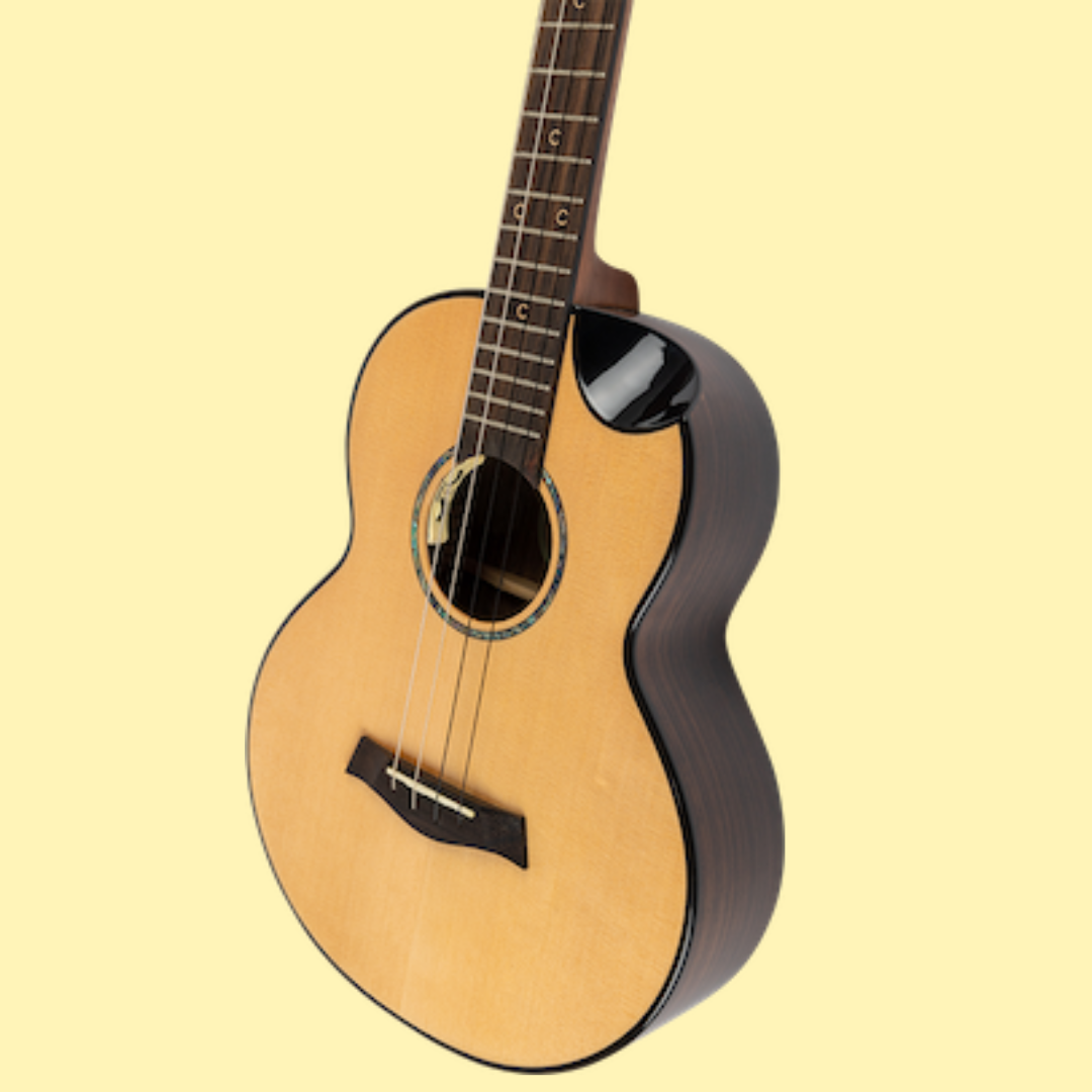 Flight Aurora EQ-A Acoustic Electric Baritone Ukulele with Padded Gig Bag