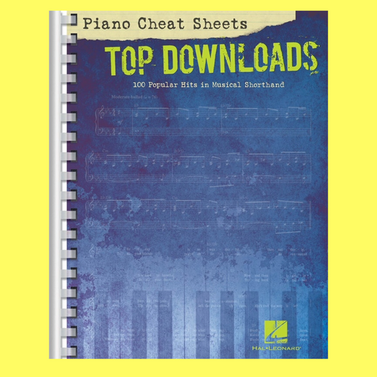 Hal Leonard Piano Cheat Pop Hits Sheets Spiral Bound Book