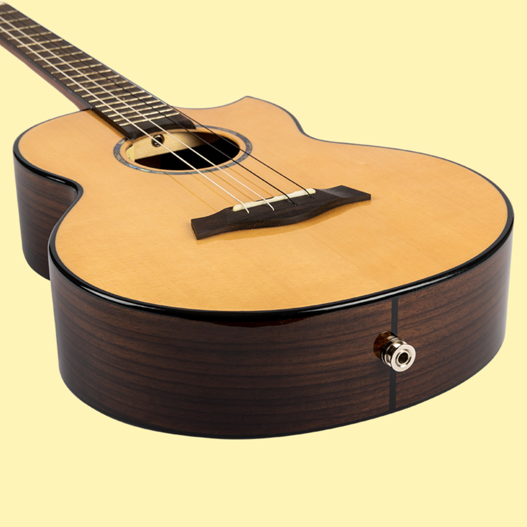 Flight Aurora EQ-A Acoustic Electric Baritone Ukulele with Padded Gig Bag