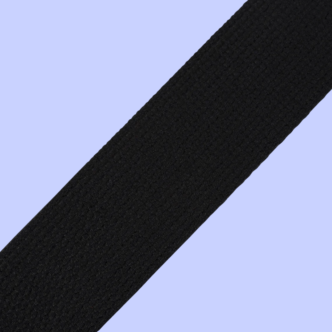 Levy Black Cotton Guitar Strap 2" Wide