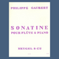 Philippe Gaubert  - Sonatine For Flute with Piano Accompaniment Book