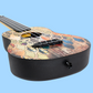 Flight Granada Print Travel Concert Ukulele with Gig Bag