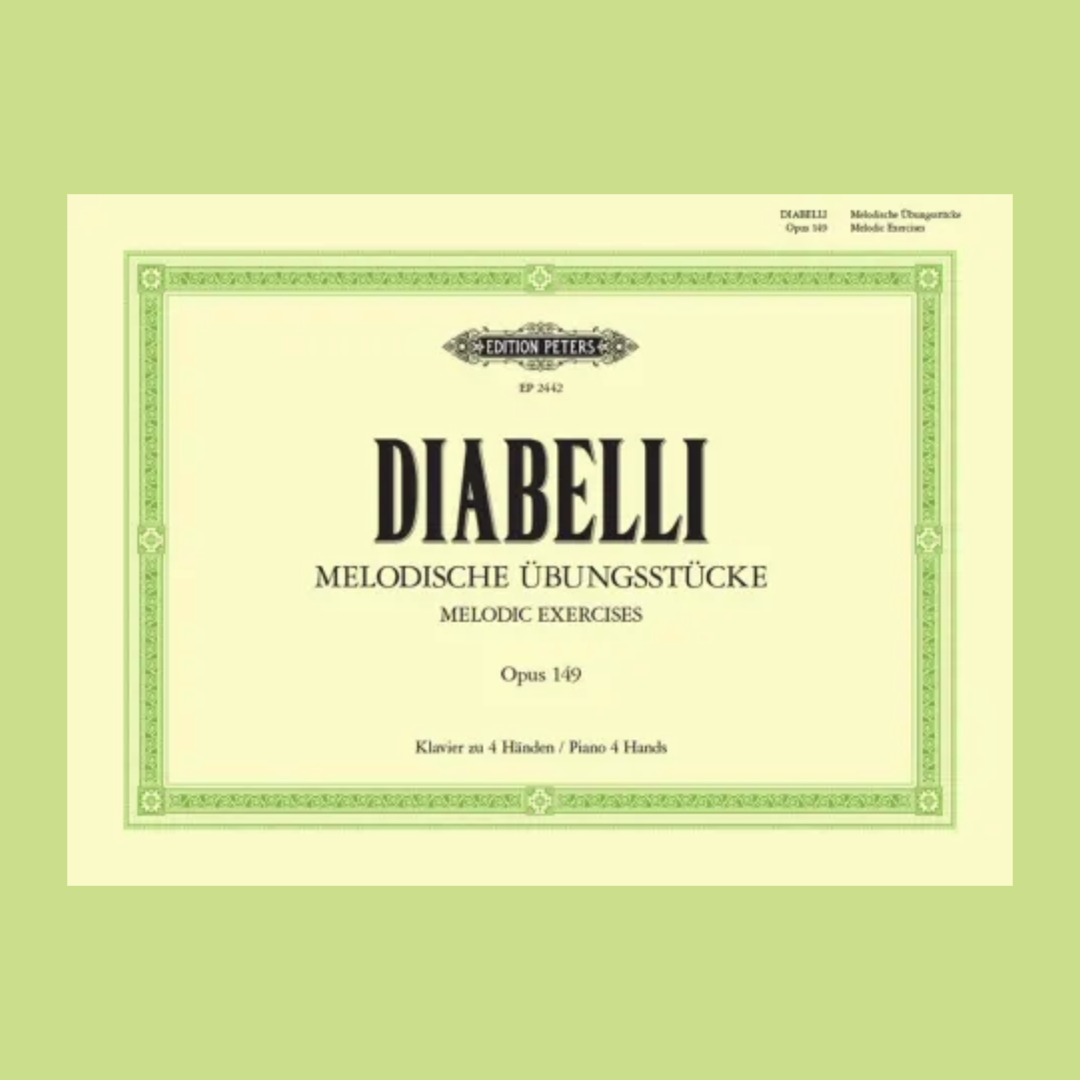 Diabelli - Melodious Exercises Op 149 Piano Duet Book