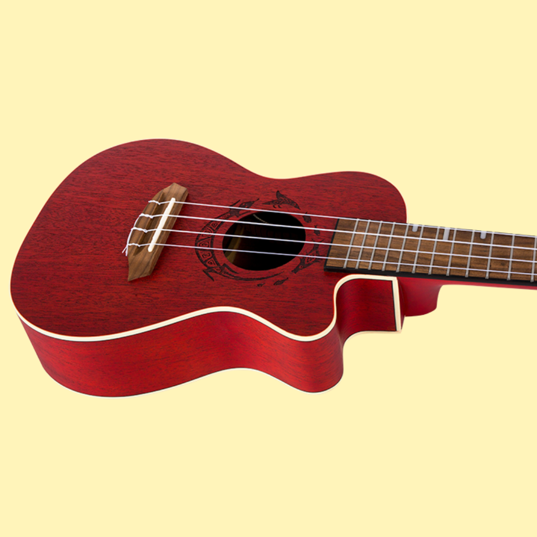 Flight DUC380 CEQ Coral Electro Acoustic Concert Ukulele