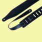 Levy Black Genuine Leather Guitar Strap 2 1/2" Wide