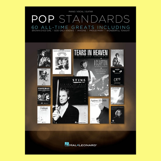 Pop Standards - 60 All Time Pop Hits for Piano, Vocal & Guitar Book