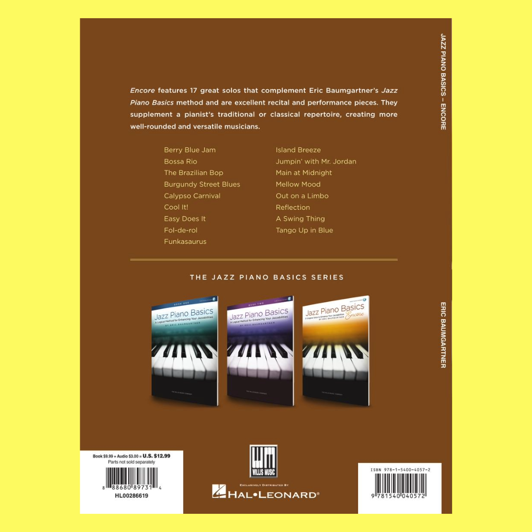 Jazz Piano Basics Encore Book/Ola