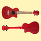 Flight DUC380 CEQ Coral Electro Acoustic Concert Ukulele