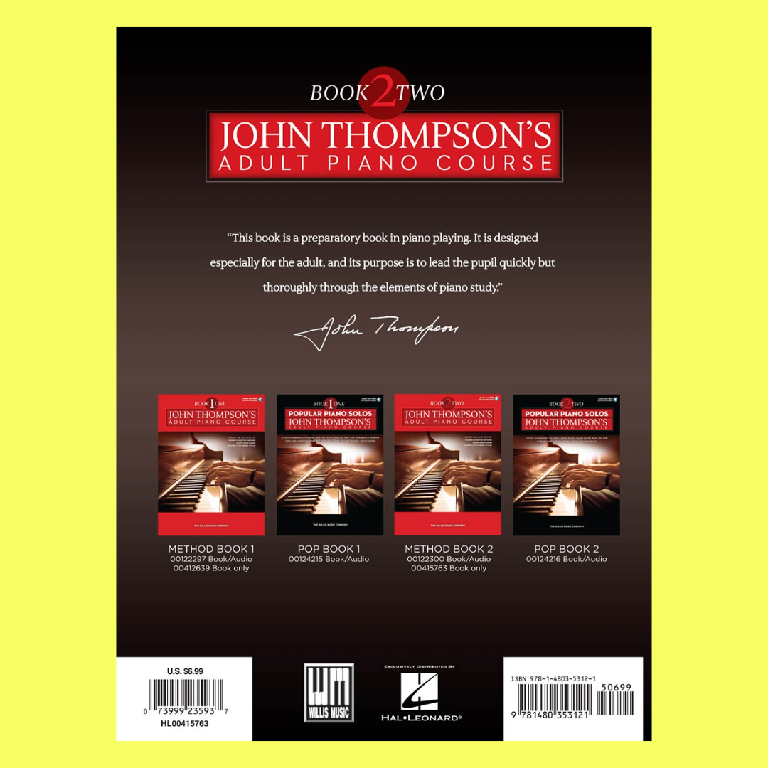 John Thompson's Adult Piano Course Book 2