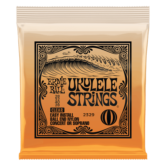 Ernie Ball Concert Nylon Ball End Ukulele Strings Set - Clear