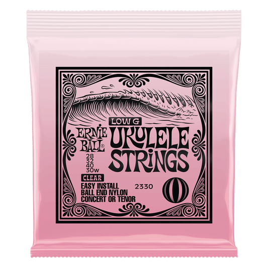 Ernie Ball Ernie Ball Concert Nylon Ball End Ukulele Strings Set - Clear