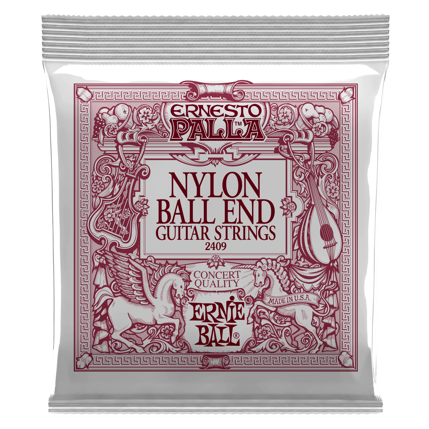 Ernie Ball Ernesto Palla Black and Gold Ball-End Nylon Classical Guitar Strings Set