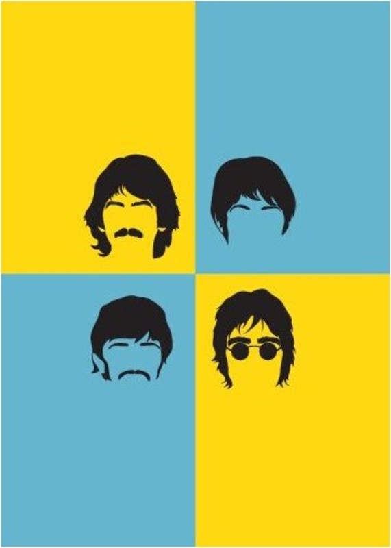 BEATLES POP ART STYLE GREETING CARD