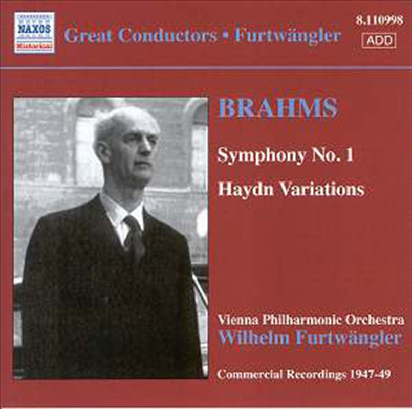 Vienna Philharmonic-Brahms: Symphony No 1 CD