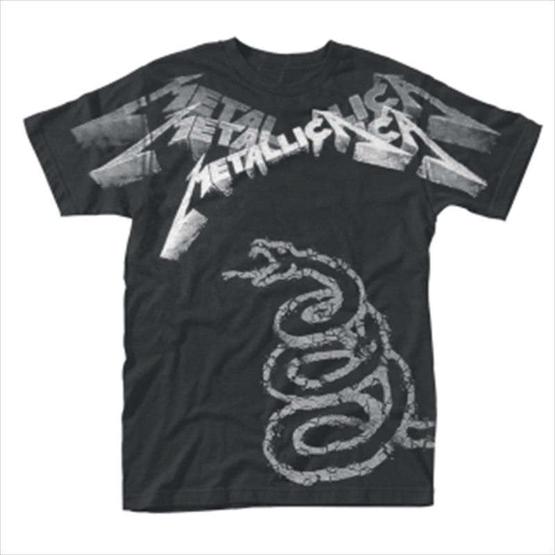 Metallica - Black Album Faded: Tshirt: Xl