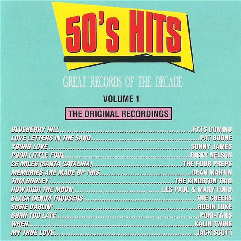 Various - 50s Pop Hits 1 CD