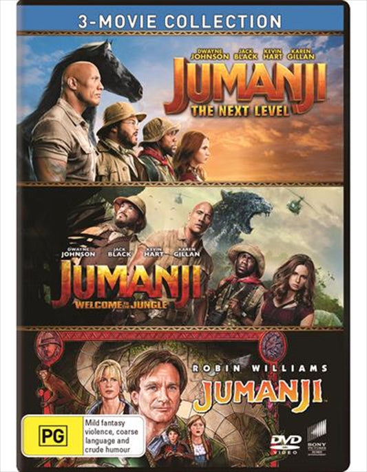 Jumanji / Jumanji - Welcome To The Jungle / Jumanji - The Next Level | Triple Pack - Franchise Pack  DVD