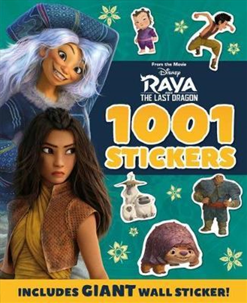 1001 Stickers - Sticker Book: Raya And The Last Dragon