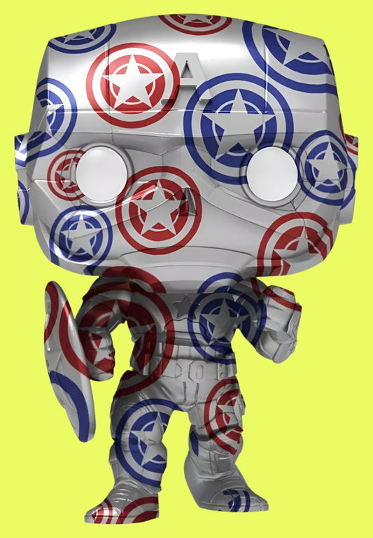 Pop Vinyl: Avengers (Video Game 2020) - Captain America Patriotic Age (Artist) US Exc Pop! w/Protector