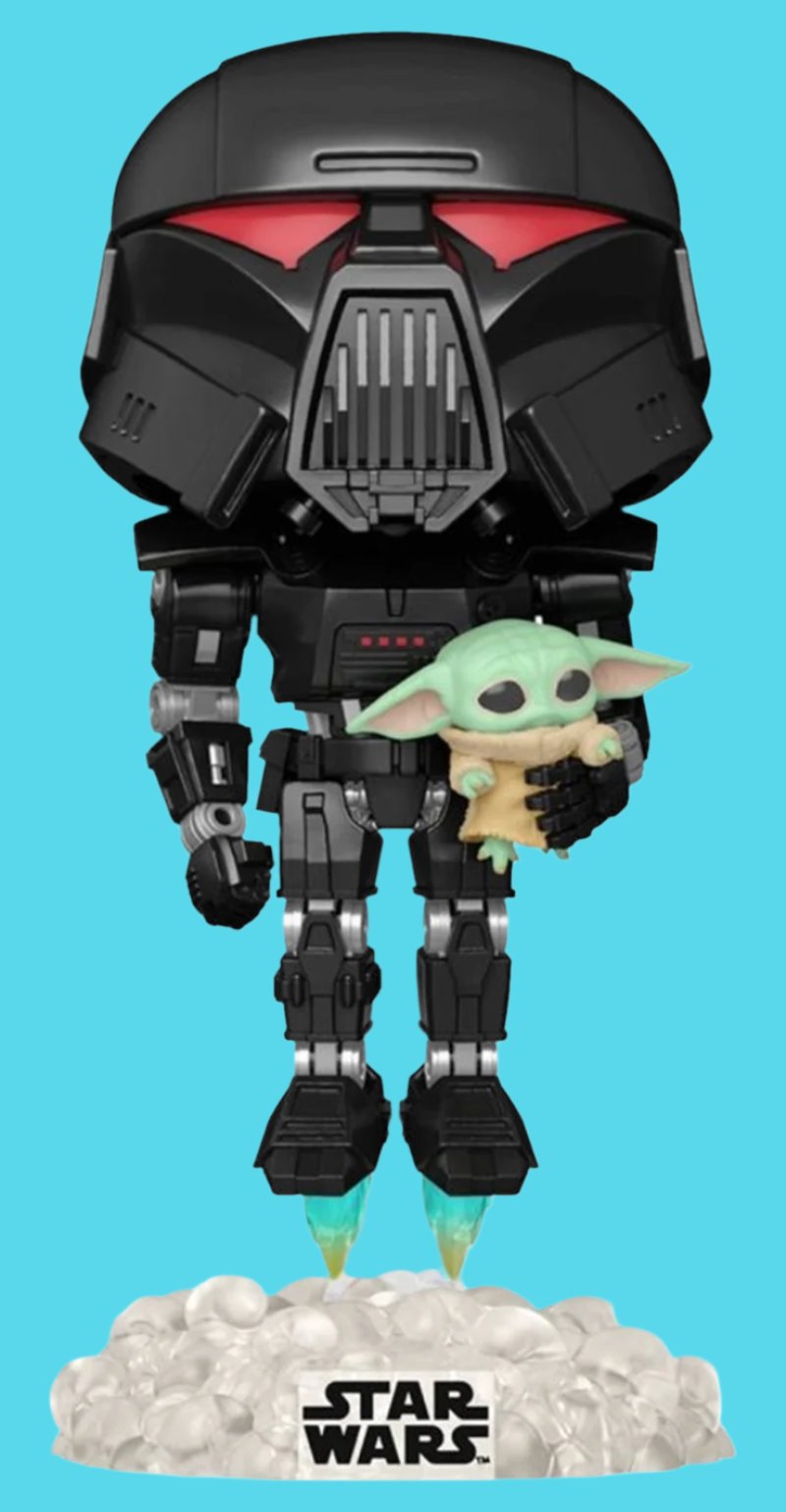 Pop Vinyl: Star Wars: Mandalorian - Star Wars: The Mandalorian - Darktrooper & Child Glow US Exclusive Pop! Vinyl [RS]