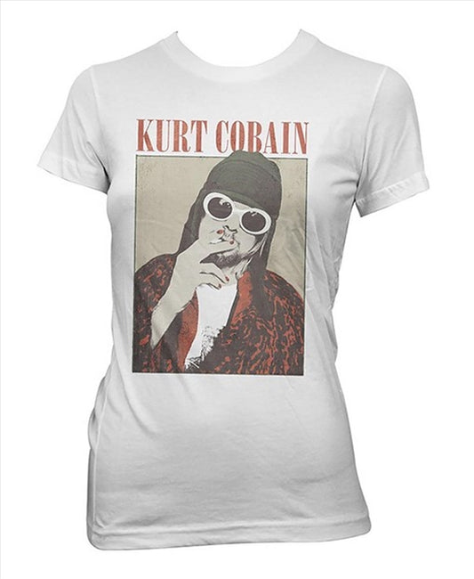 Kurt Cobain Cigarette Girlie Womens Size 14 Tshirt