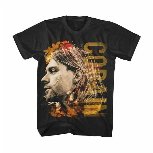 Kurt Cobain Coloured Side View Size Medium Tshirt