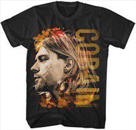 Kurt Cobain Coloured Side View Size Small Tshirt