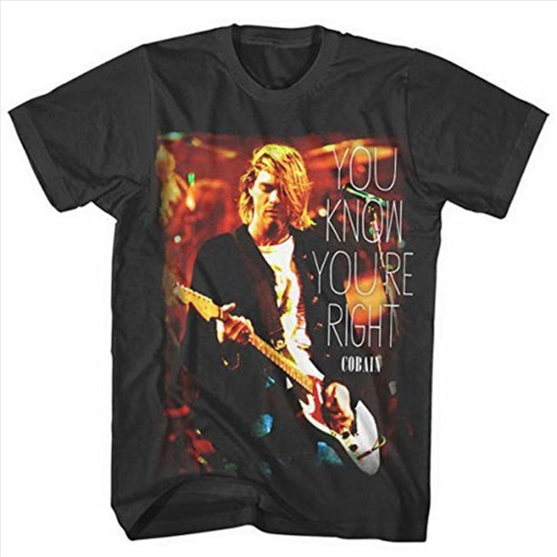 Kurt Cobain You Know Youre Right Size Xl Tshirt