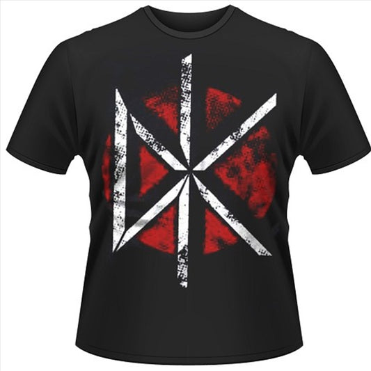 Dead Kennedys - Distressed Dk Logo (T-Shirt Unisex: Large)