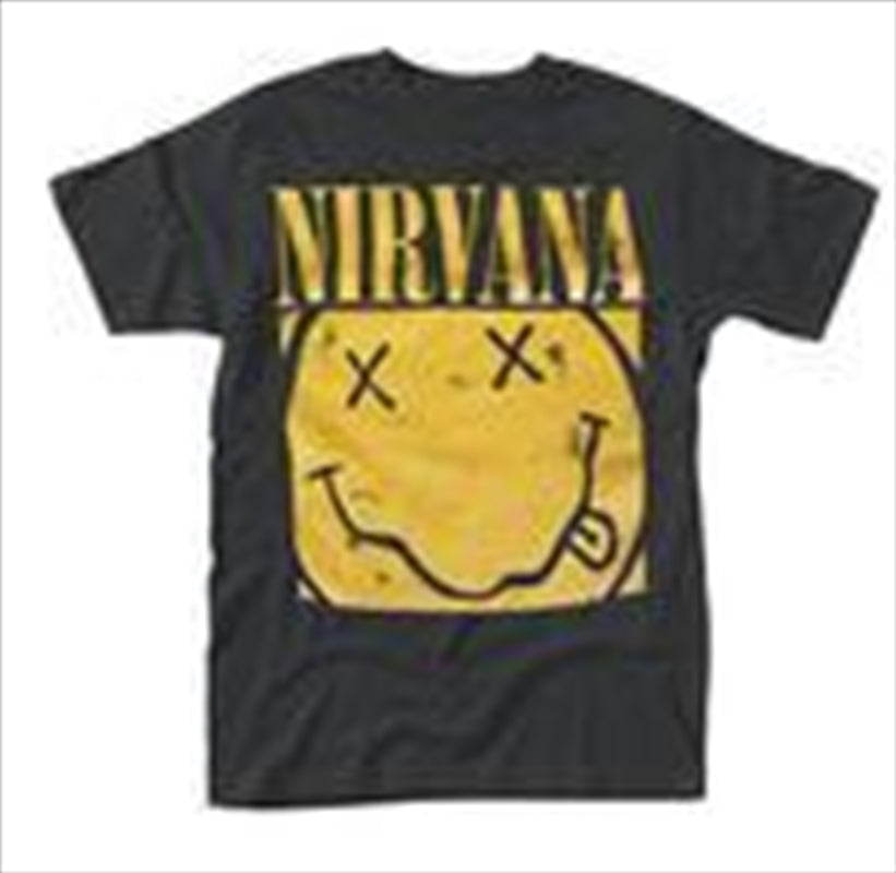 Nirvana Box Smiley Size Large Tshirt