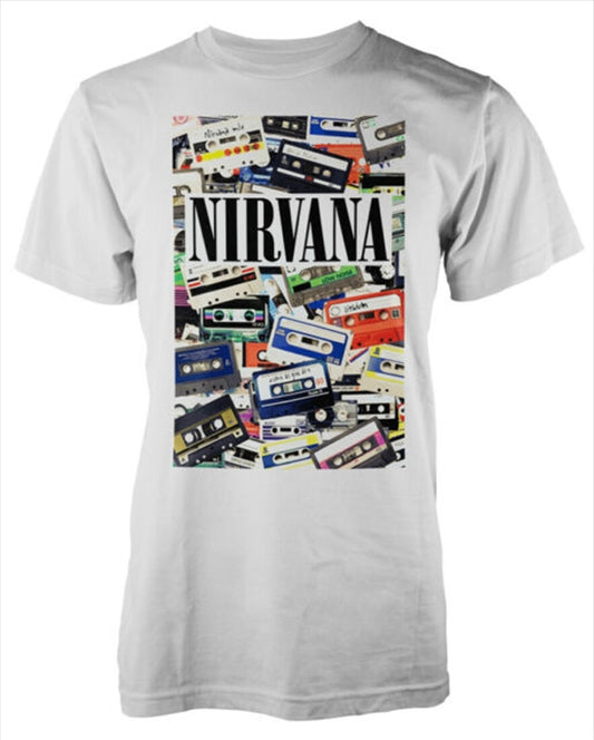 Nirvana Cassettes Unisex Size X-Large Tshirt