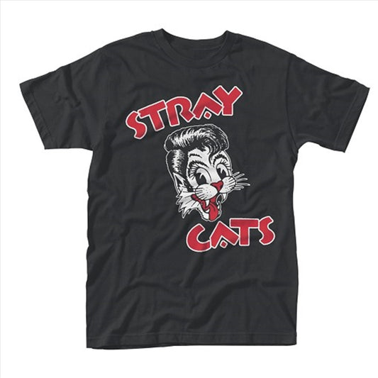 Stray Cats - Cat Logo (T-Shirt Unisex: Small)