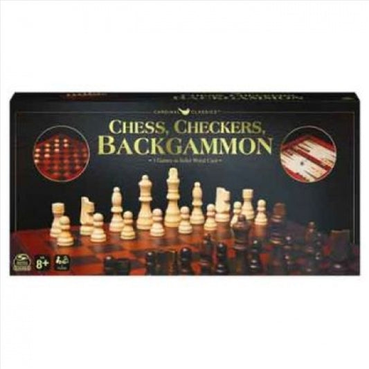 Boardgame: Backgammon Chess Checkers Deluxe