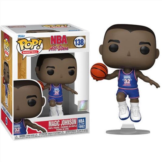 Pop Vinyl: Nba: Legends - NBA: Legends - Magic Johnson White All Star Uni 92 Pop! Vinyl