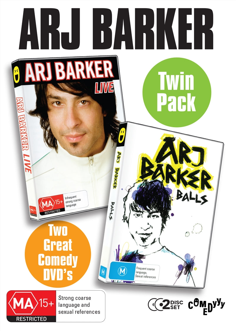 Arj Barker - Live/Balls Twin Pack DVD