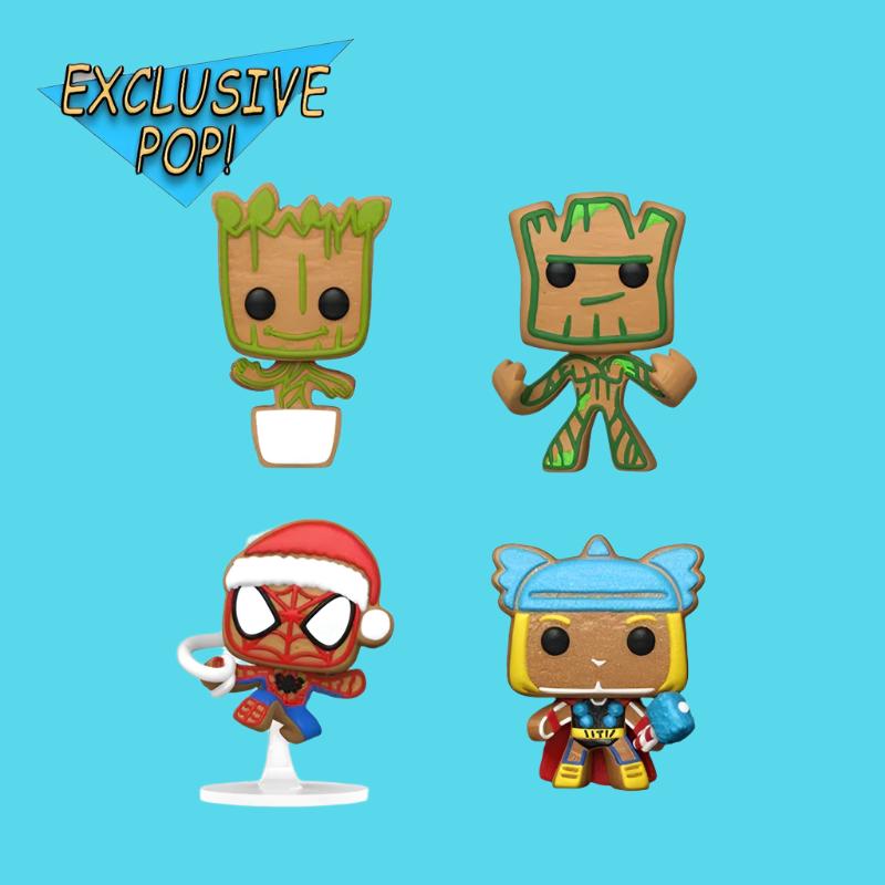 Pop Vinyl: Marvel - Tree Holiday Box US Exclusive Pocket Pop! 4-Pack