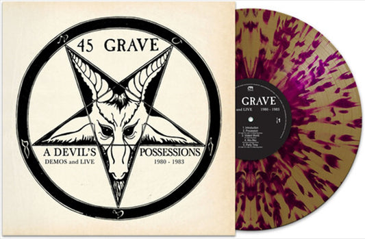 45 Grave - A Devils Possessions Demos Live 1980 1983  GoldPurple Splatter Vinyl