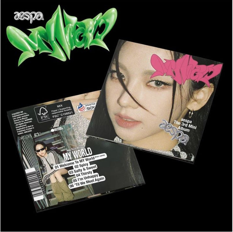 Aespa - My World Mini Album - Poster Version (KARINA cover) CD