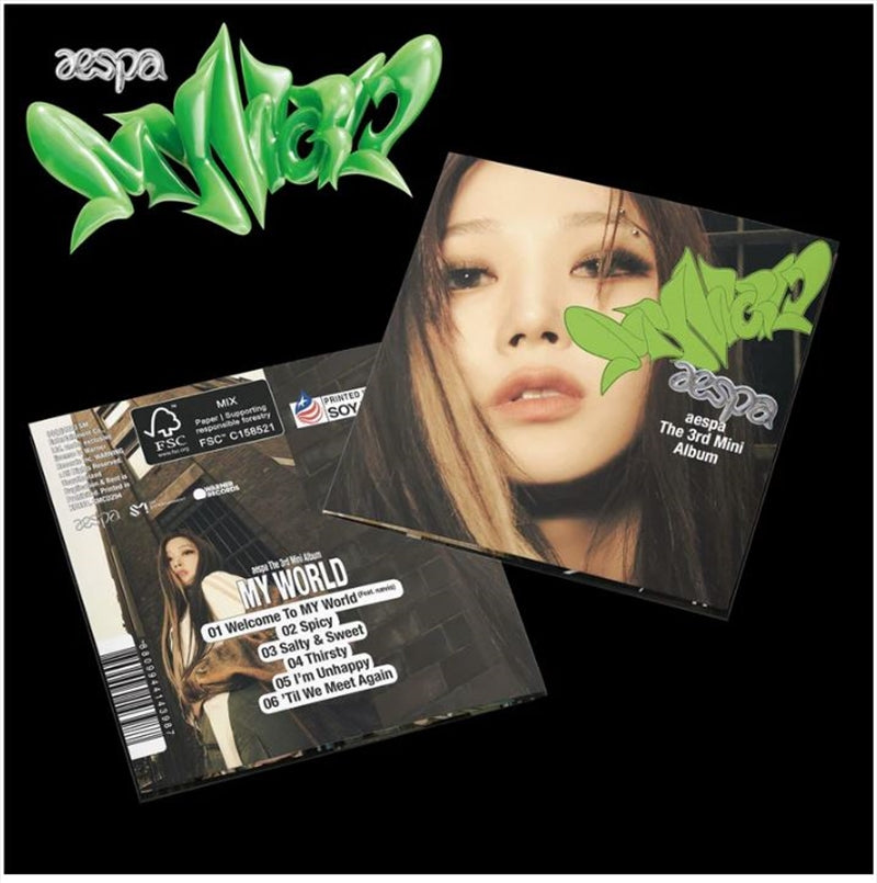 Aespa - My World Mini Album - Poster Version (GISELLE Cover) CD