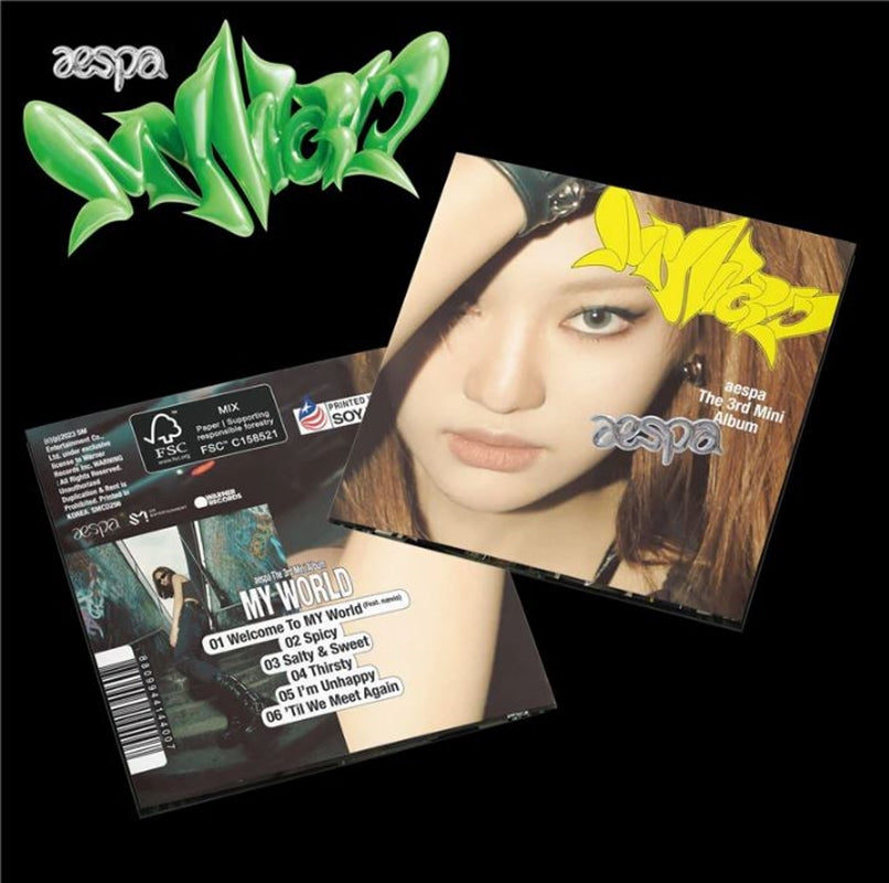 Aespa - My World Mini Album - Poster Version (NINGNING Cover) CD