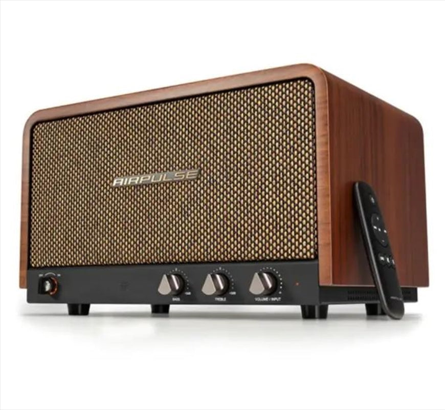 Airpulse P100X Multi-Driver Wireless Bluetooth Desktop Speaker System Cherrywood