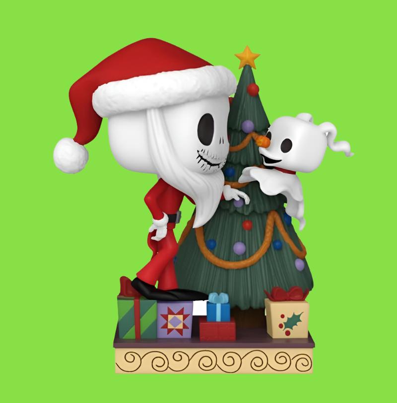 Pop Vinyl: The Nightmare Before Christmas 30th Anniversary - Jack & Zero with Christmas Tree Pop! Deluxe