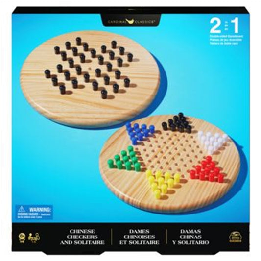 Boardgame: Classic Games Wooden Solitare/Chinese Checkers