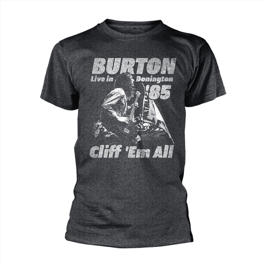 Metallica - Cliff Burton Flag Retro - Grey - MEDIUM