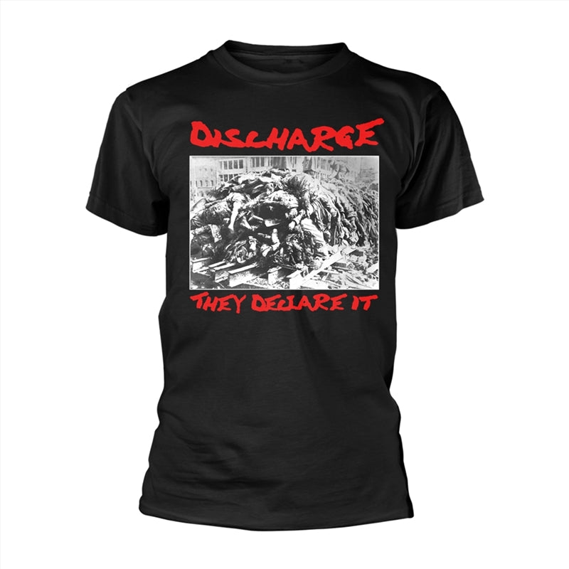 Discharge - They Declare It: Black - LARGE