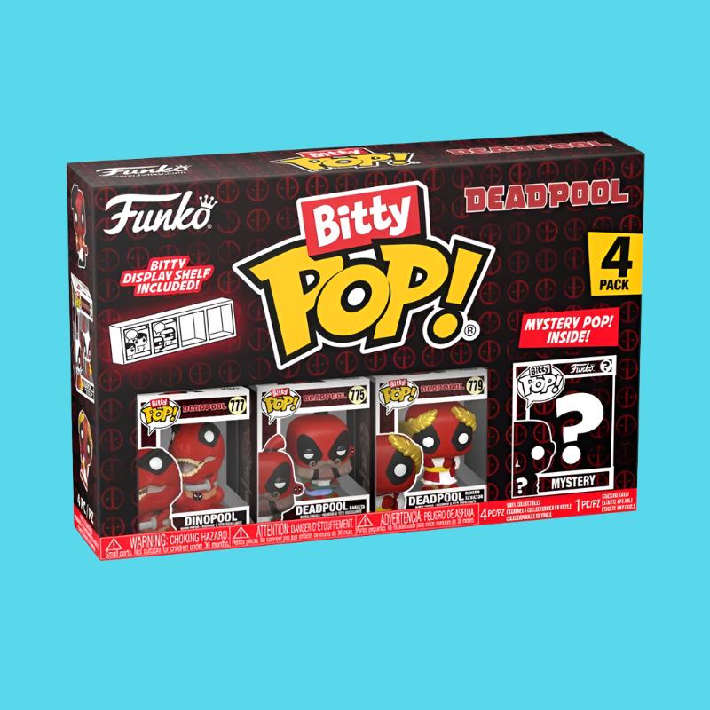 Bitty Pop: Deadpool - Deadpool - Dinopool Bitty Pop! 4 -Pack