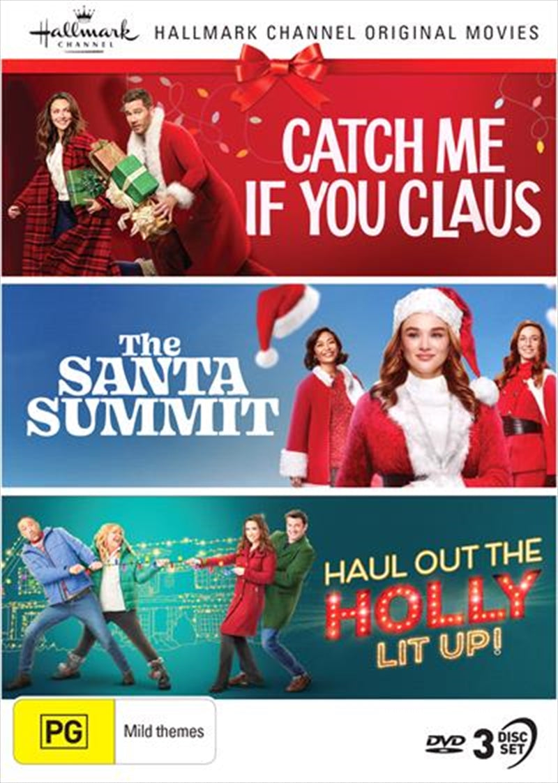 Hallmark Christmas - Catch Me If You Claus / The Santa Summit / Haul Out The Holly - Lit Up - Collec DVD