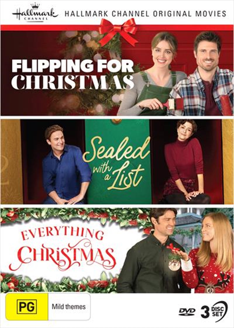 Hallmark Christmas - Flipping For Christmas / Sealed With A List / Everything Christmas - Collection DVD