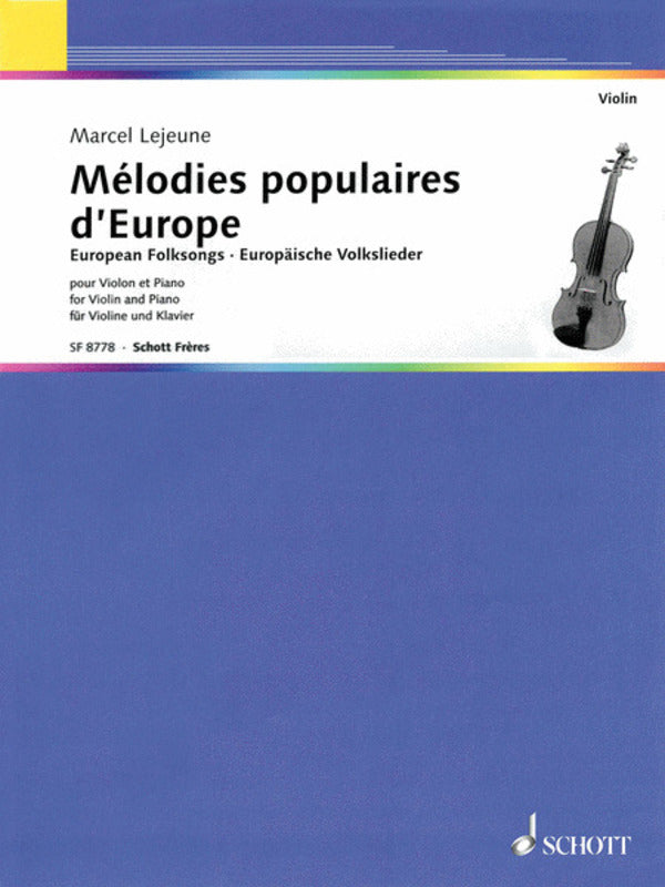 European Folksongs For Violin/Piano