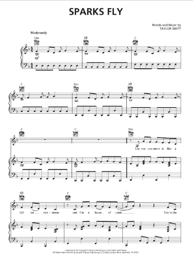 Taylor Swift - Speak Now PVG Songbook